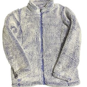 Heat Girls fleece jacket in size L (14/16). Color lavender/purple.